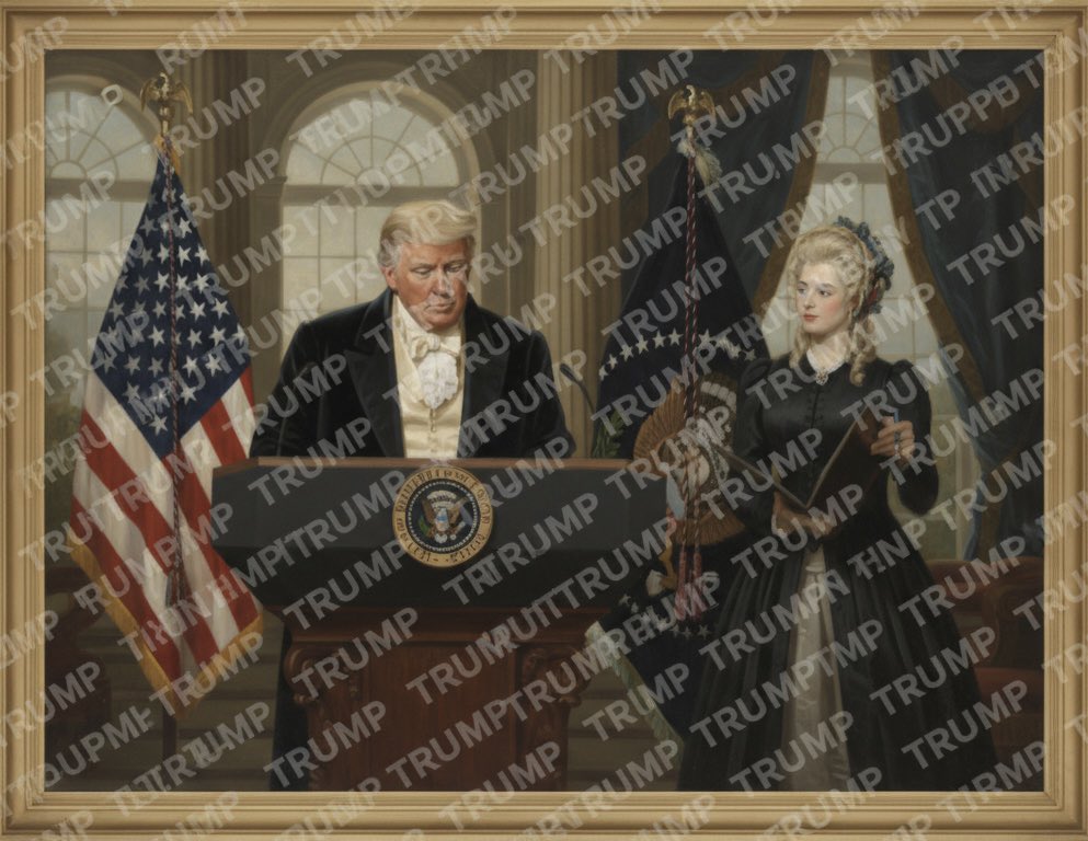 Watermark the word ‘TRUMP’ over and over again across the whole image.