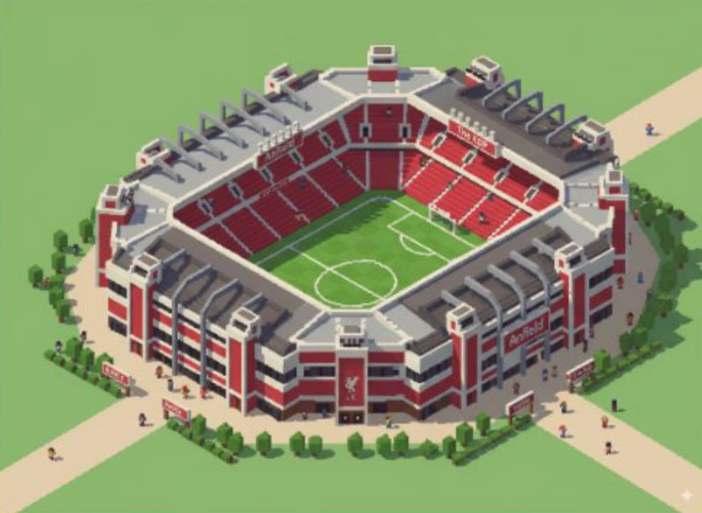 Take this location and make the landmark an isometric image (building only), in the stvle of the game Theme Park