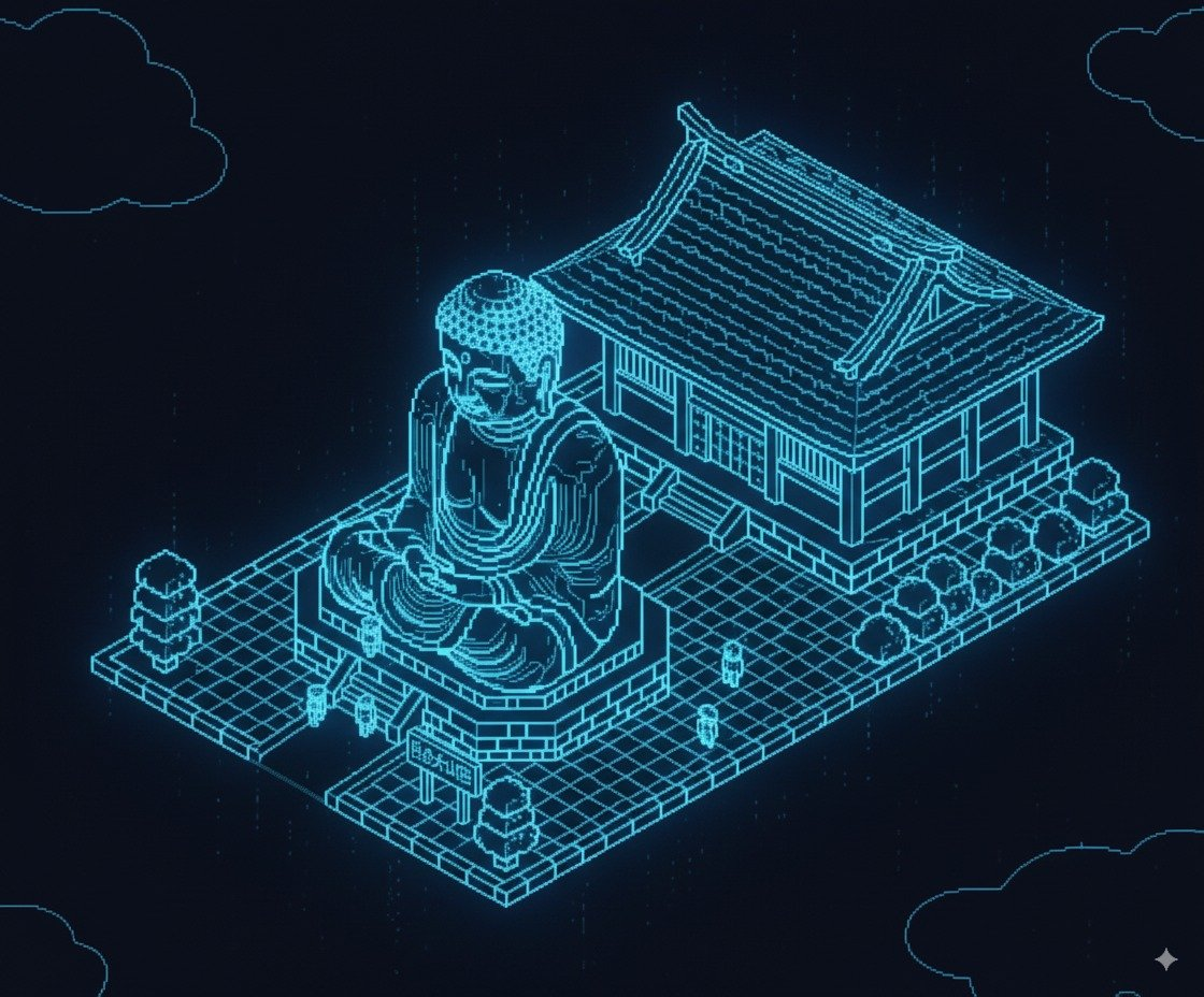 Based on the uploaded image, convert it into a holographic depiction using wireframe lines only.